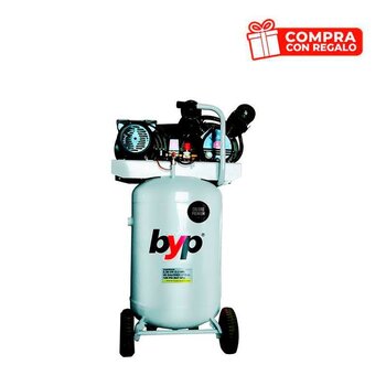 Paq. con Souvenir compresor banda vertical 110L industrial 3.2HP