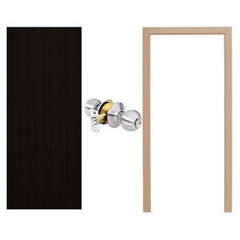 Paquete Puerta Tambor 80 x 213 cm HDF-Chocolate