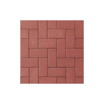 Adoquín Holland Mextile 10 x 20 x 6 cm Rojo Rubí