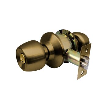 Cerradura Cilíndrica Recámara Brandy Wine Latón Antiguo