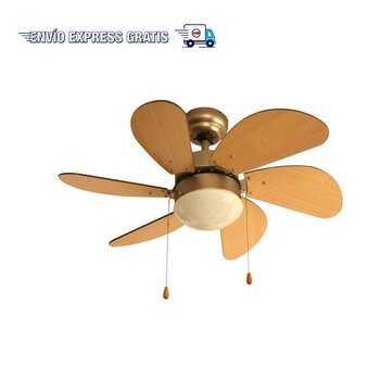 Ventilador de Cielo Luzerna Níquel Satinado Veker