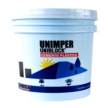 Cemento Acrílico Unimper Uniblock Blanco 3.8 L