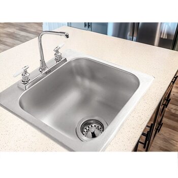 Fregadero M100 marca Eb Técnica 47 x 49 cm 1 tina