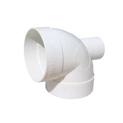 Codo PVC Sanitario 4 x 2 Salida Trasera 90 Grados 100 x 50 mm