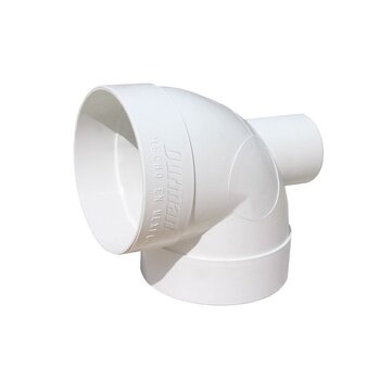Codo PVC Sanitario 4 x 2 Salida Trasera 90 Grados 100 x 50 mm