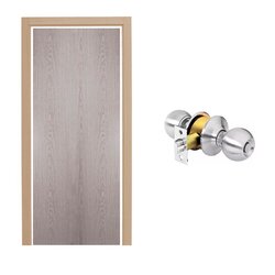 Paquete Puerta Tambor 70 x 213 cm HDF-Roble Gris