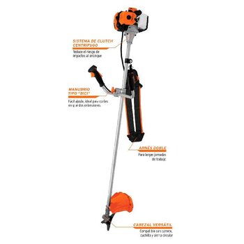 Desmalezadora 18 pulg Corte Gasolina Truper