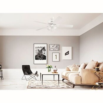 Ventilador de cielo CoolFan Architect Blanco 52 pulg