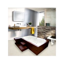 Tina Double Lujo Formacryl Marfil Hidromasaje