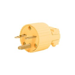 Clavija Plástica Volteck Cara Chino Conector Macho