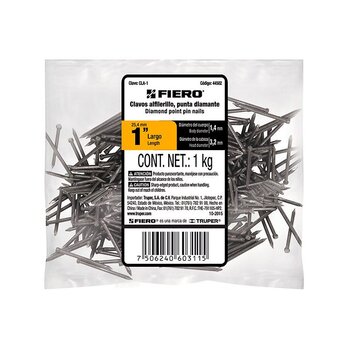 Clavo Alfilerillo con Cabeza Truper ¾ pulg 1 kg