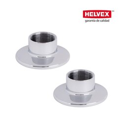 Juego Chapetones sin Empaques Helvex Cromo