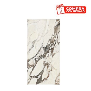 Piso porcelánico Makia Daltile 80x160 cm rectificado White
