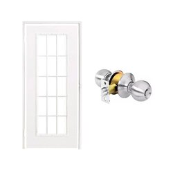 Paquete Puerta Laminada 15 Luces 90 x 210 cm