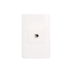 Placa 1 Toma Telefónica marca Lucek Blanco