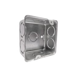 Caja Cuadrada Galvanizada 6 x 6