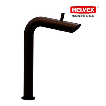 Monomando Lavabo Alto Contra Push Helvex E-923-EB Ébano