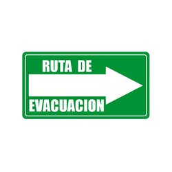 Señalamiento Ruta Evacuación Derecha