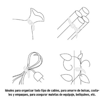 Cincho Plástico Volteck 15 cm Natural Tensión 18.14 kg 50 pz