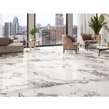 Piso porcelánico Makia Daltile 80x160 cm rectificado White