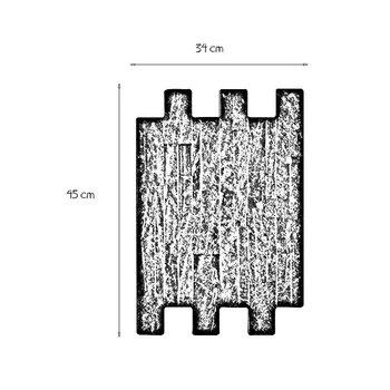 Muro Stonefort Daltile 34 x 45 cm Black