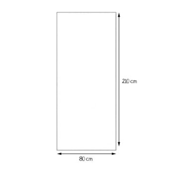 Puerta Lamina 80 x 2.10 m Calibre 28 Lisa