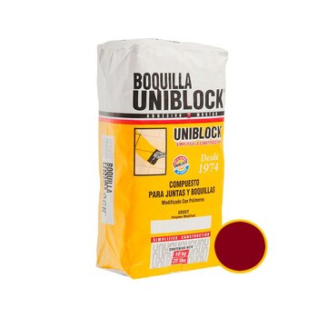 Boquilla con Arena Uniblock Rojo Saltillo 10 kg