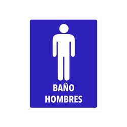Señalamiento Baño Hombres