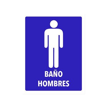 Señalamiento Baño Hombres