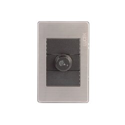 Placa 3 Módulos Dimmer Anodizado marca Lucek modelo BP04MA