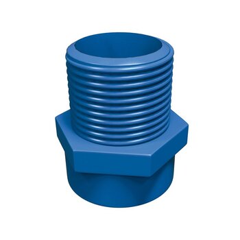 Conector CPVC Azul Rosca Exterior 19 mm Flowguard Gold
