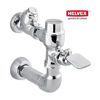 Fluxómetro Taza Flux Helvex Pedal Expuesto 1¼ pulg