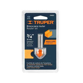 Broca Router Media Caña 3/4 pulg Truper