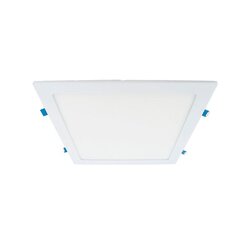 Luminario Led empotrado blanco neutro Flat Square Estevez 24 W