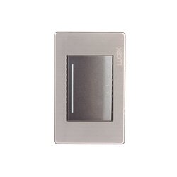 Placa 1 Apagador Escalera Anodizado Lucek modelo BP013MA