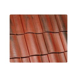 Teja Concreto Iberia 44 x 33 cm Rojo Indio