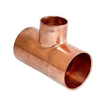 Tee Cobre Reducida 25 x 19 x 25 mm 1 x ¾ x 1