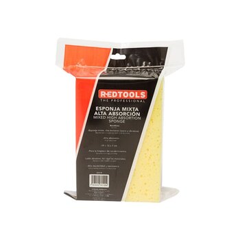 Esponja Redtools Mixta Alta Absorcion 19.5 x 13 x 7 mm