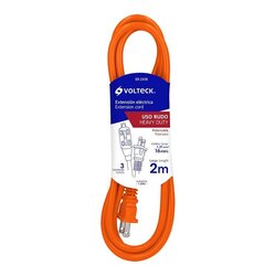 Extensión Eléctrica Volteck Naranja 8 m