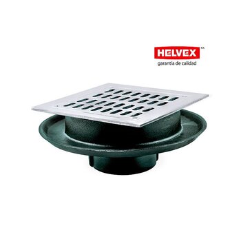 Coladera Helvex Rejilla Cuadrada 2584