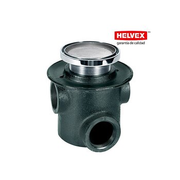 Coladera Tres Bocas Helvex Desagüe Cuadrado 1342-HLI