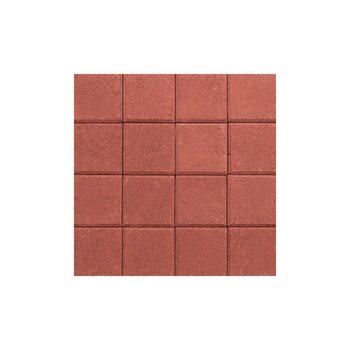 Adoquín Plaza Mextile 20 x 20 x 6 cm Rojo Rubí