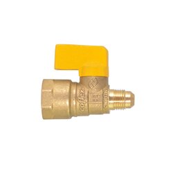 Llave Gas Control Recta 1/2 x 3/8 pulg Flare