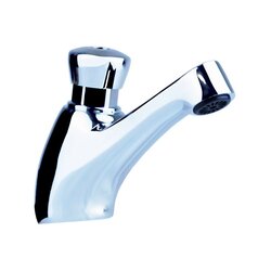 Llave Temporizadora Lavabo Cromo Rugo