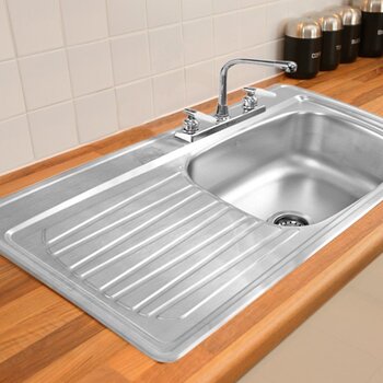 Fregadero marca Eb Técnica 101 x 54 cm 1 Tina 1 Escurridor