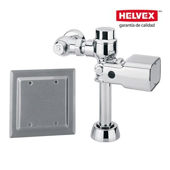 Fluxómetro WC Helvex 110 Cromo FC-110-WC-4.8