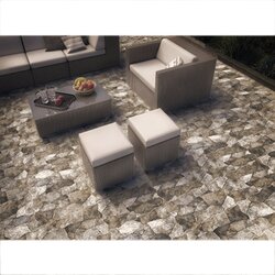 Piso Menhir Daltile 34 x 50 cm Negro