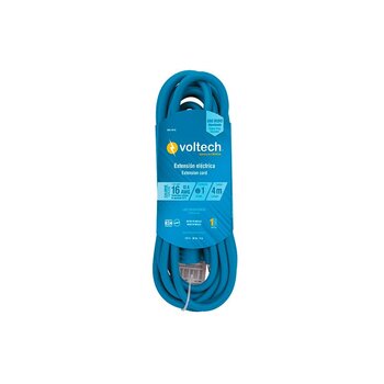 Extensión Eléctrica Volteck Azul 4 m