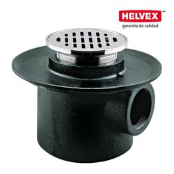 Coladera Helvex Una Boca Rejilla Redonda 282-H