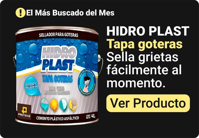 Tapagoteras Cemento Plástico Asfáltico Hidroplast Protexa 4 Lt